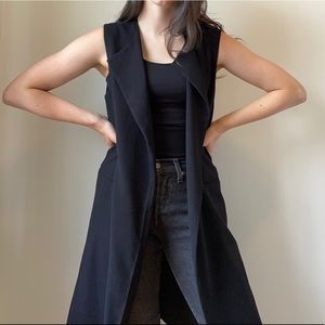 Zara long vest blazer
